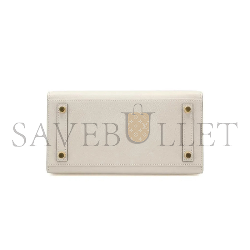 HERMES BIRKIN 25 SELLIER EPSOM CRAIE GOLD HARDWARE H079234VCC10 (25*20*13cm)